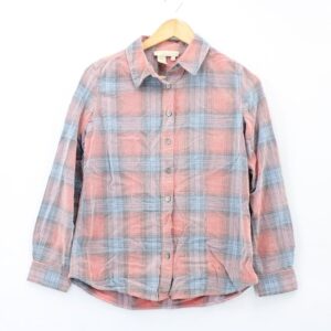 The Territory Ahead Flannel Shirt Womens Multicolor Plaid Button Down Cotton S